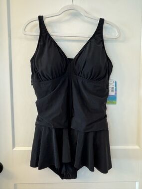 Swim Solutions Black Skater Swimdress